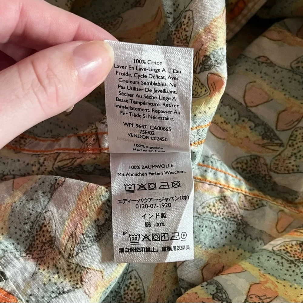 SALE Eddie Bauer Men’s Fish Button Down Shirt | XL